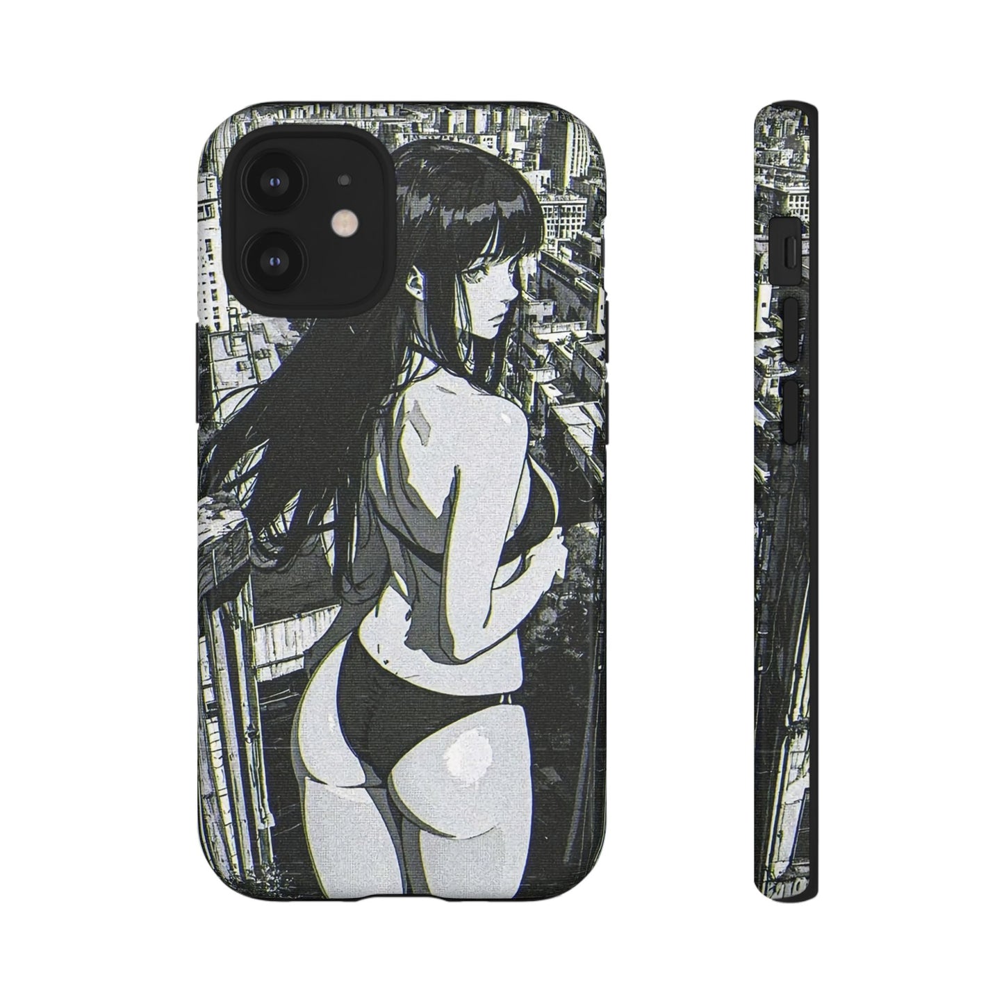 Tough Phone Case, Anime Manga Girl Bikini Design, iPhone, Galaxy, Google Pixel, Hentai Ecchi Art