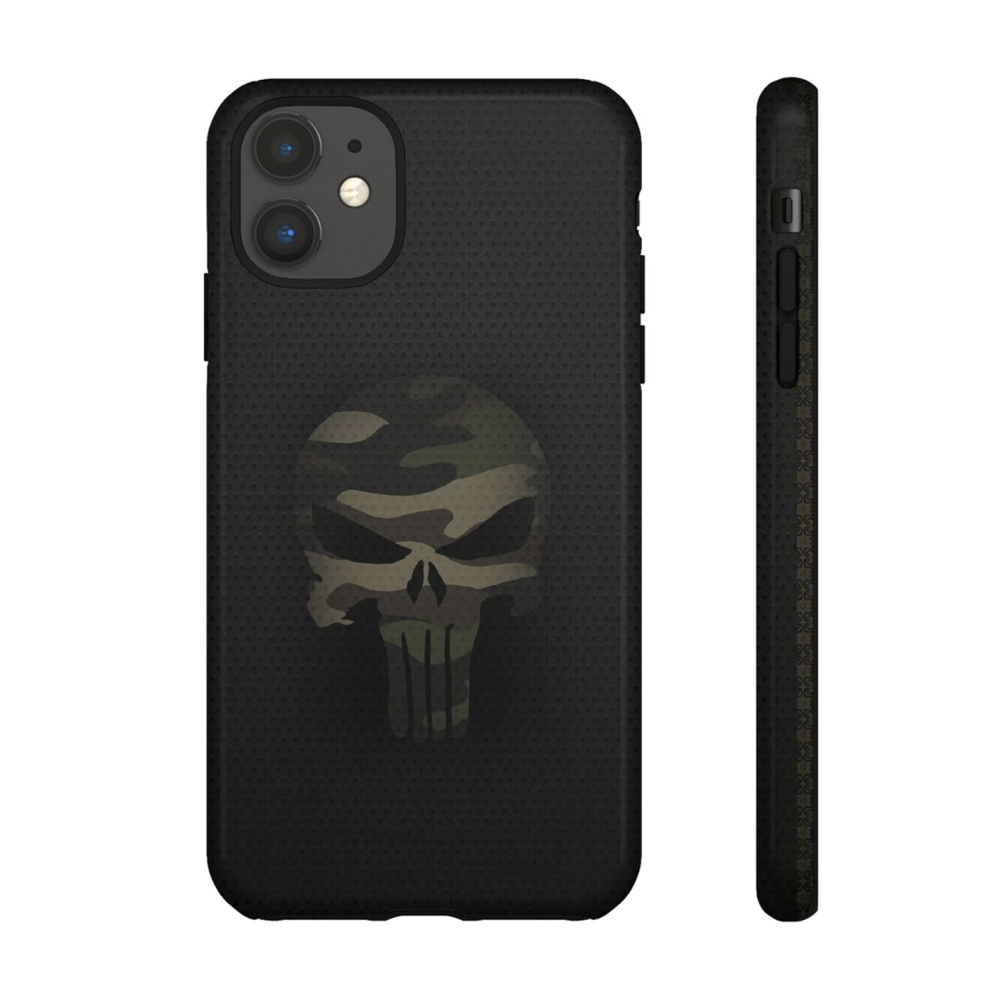 Camo Green Tough Case For iPhone, Samsung Galaxy, Jake Skull Punisher Graphic