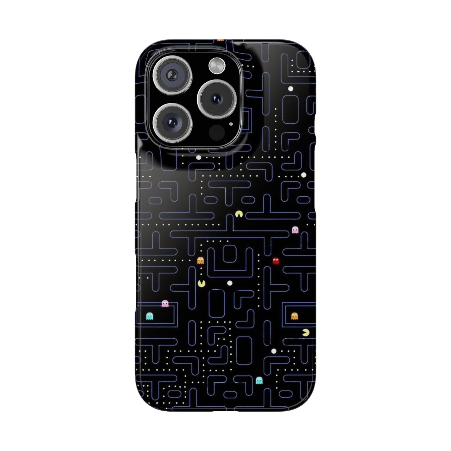 iPhone Slim Case, Pac Man Arcade Game Board Design, Glossy Finish
