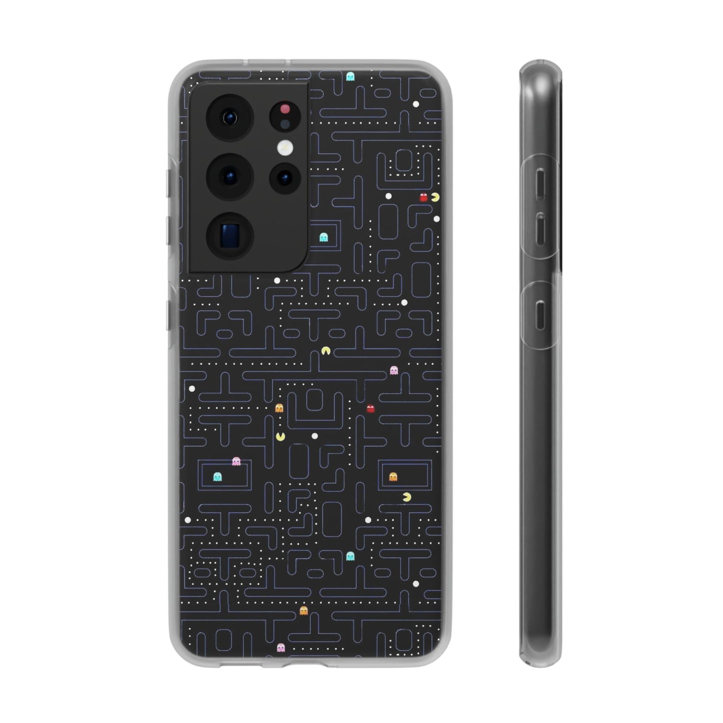 Retro Arcade Gaming TPU Phone Case, Fun Flexi Case, Gift for Gamers, Pac Man