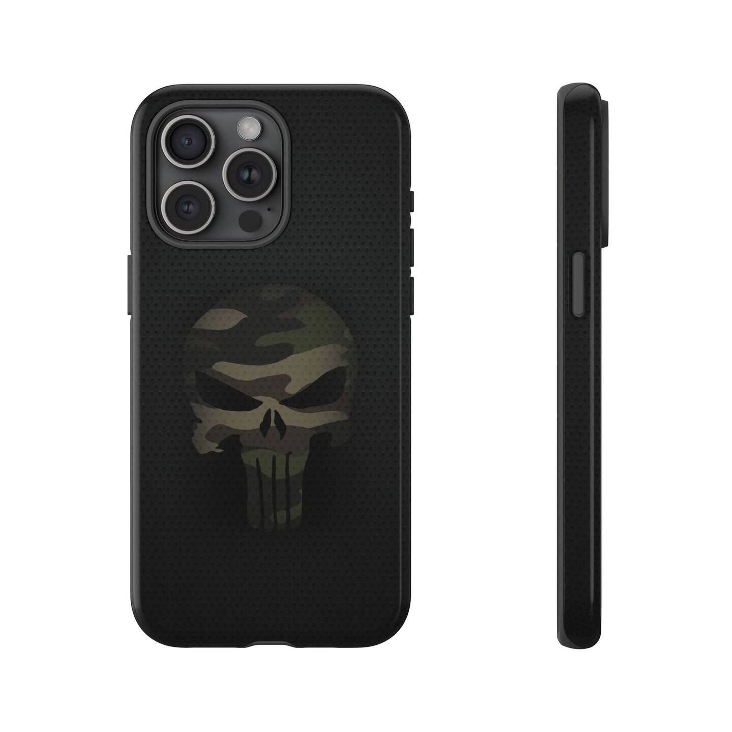 Camo Green Tough Case For iPhone, Samsung Galaxy, Jake Skull Punisher Graphic