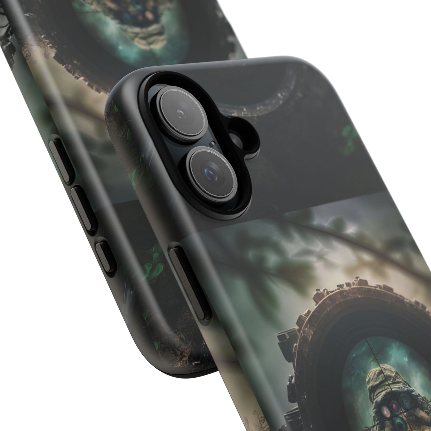 Sniper Scope Soldier Phone Case | Dual Layer Tough Cover  For iPhone