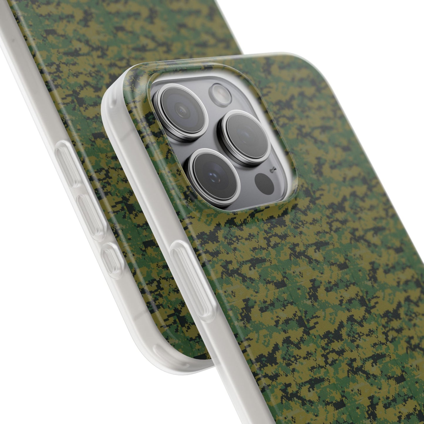 Marapat Pixelated Camo Flexible Phone Cases For iPhone and Samsung Galaxy