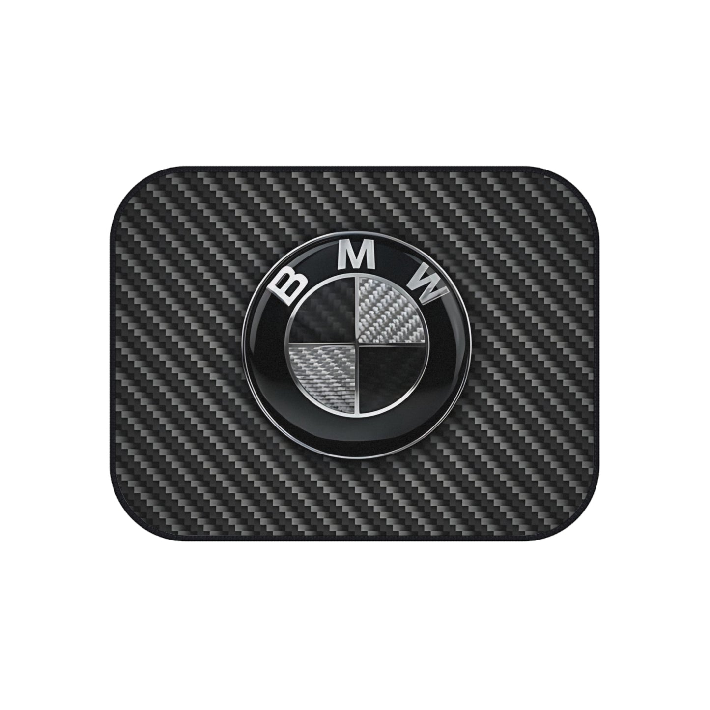 For BMW, Black and Gray Design Car Mats (Set of 4), Custom Design