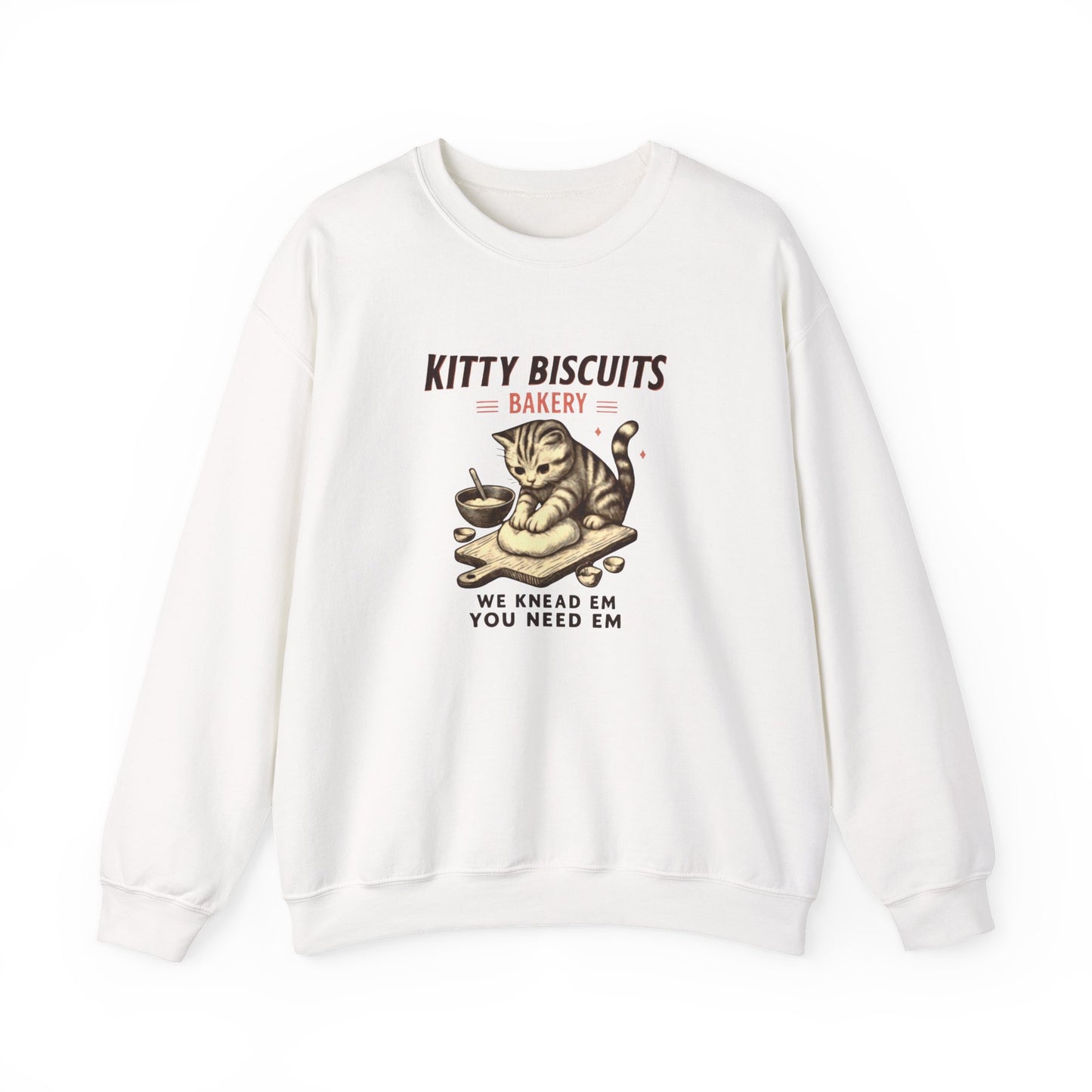 Kitty Biscuits Bakery Unisex Heavy Blend™ Crewneck Sweatshirt, Cozy Gift Idea