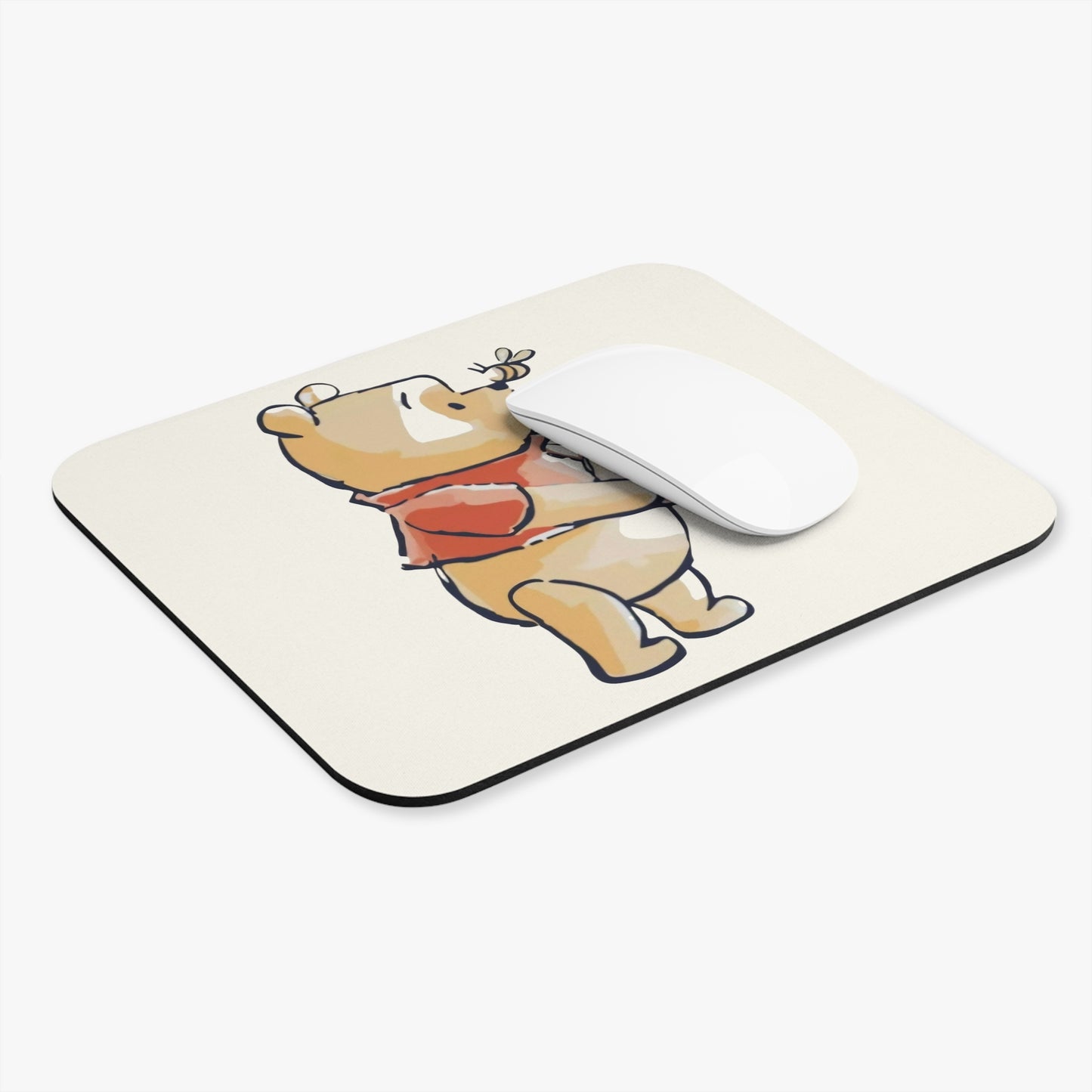 Whimsical Winnie the Pooh Mouse Pad, Cute Desk Accessory, Cartoon Decor, Gifts