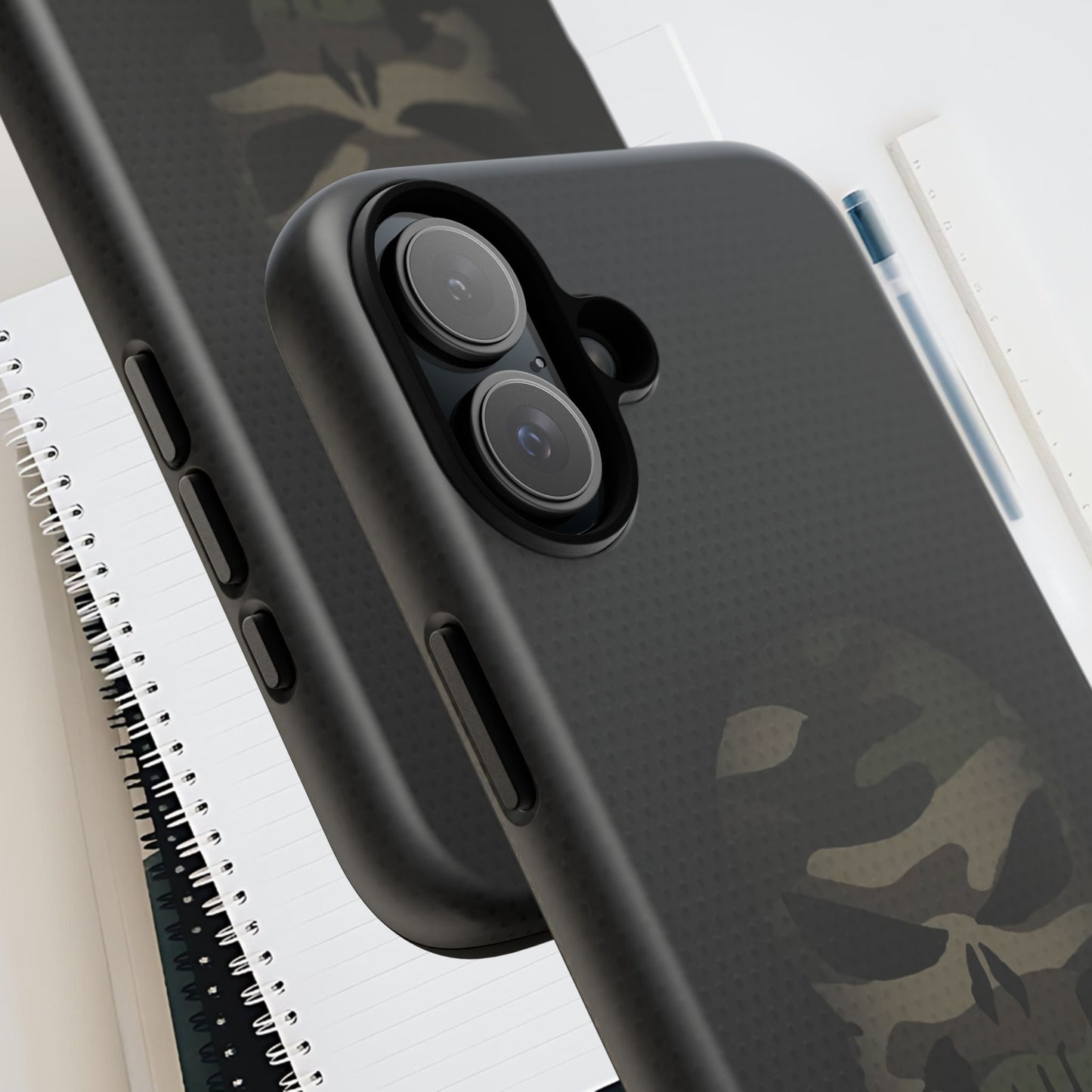 Camo Green Tough Case For iPhone, Samsung Galaxy, Pixel, Punisher Graphic