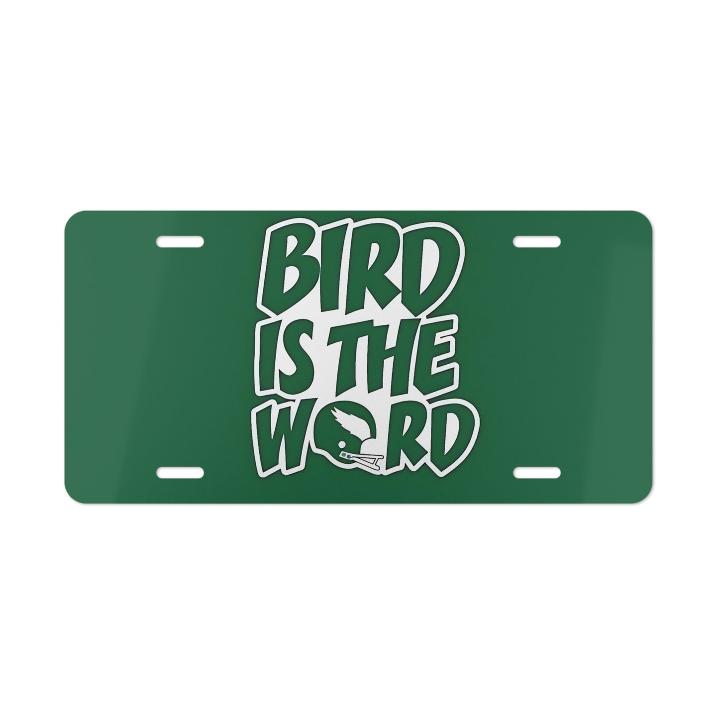 The Bird Is The Word Philadelphia Green Sports Front Vanity License Plate