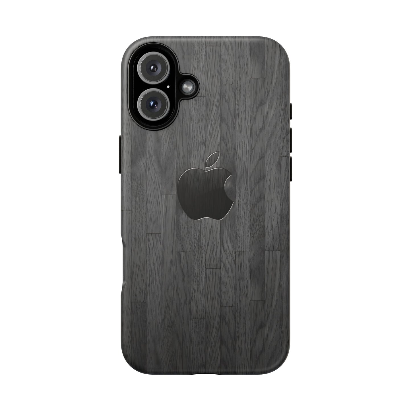 Tough Cases For iPhones, Gray Wood Color Rugged Phone Case