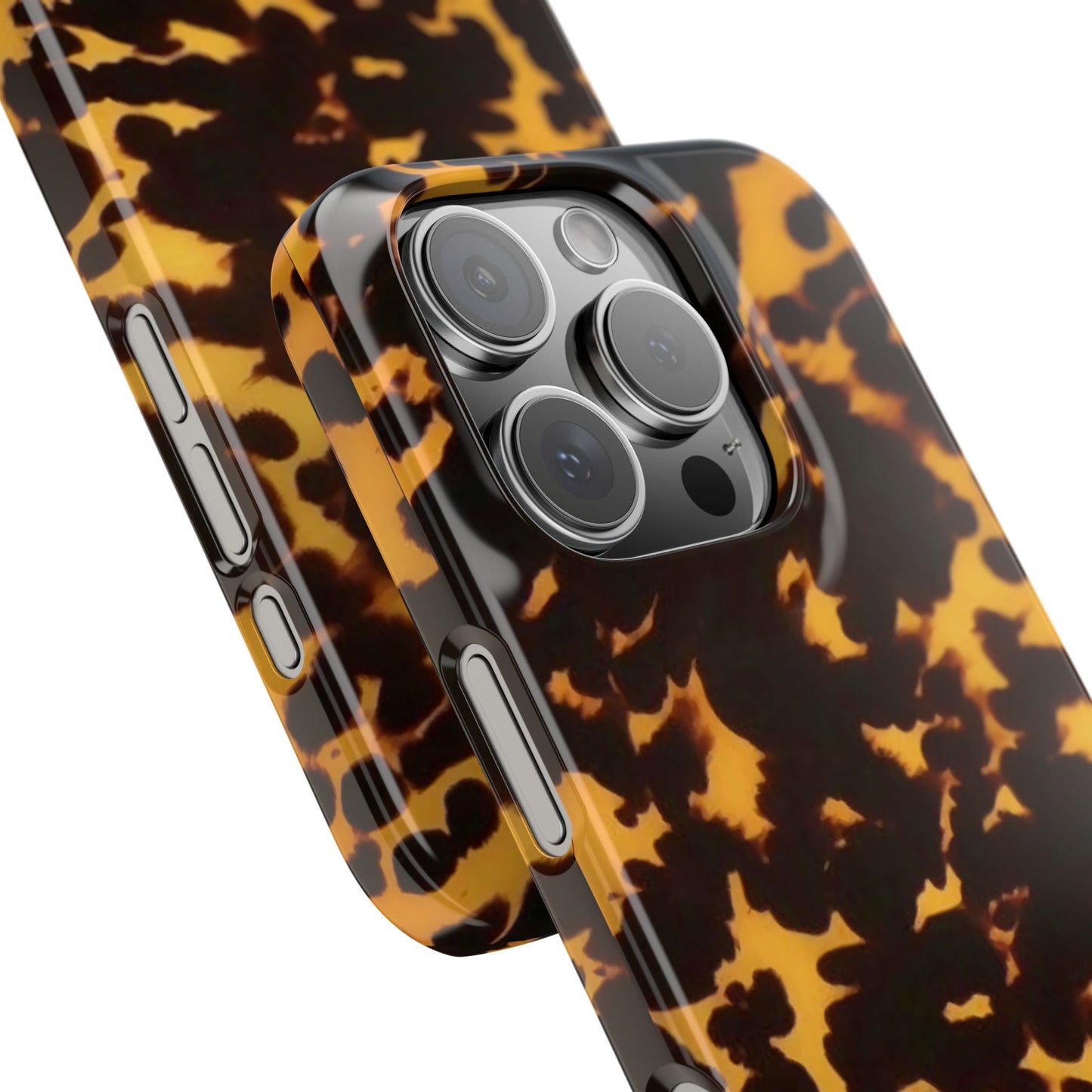 Two Tone Tortoiseshell iPhone Ultra Slim Cases, Glossy Finish