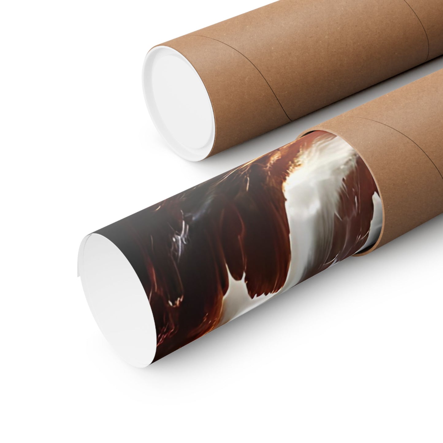 Dragon And Phoenix Ying And Yang Matte Vertical Posters Music Notes Design