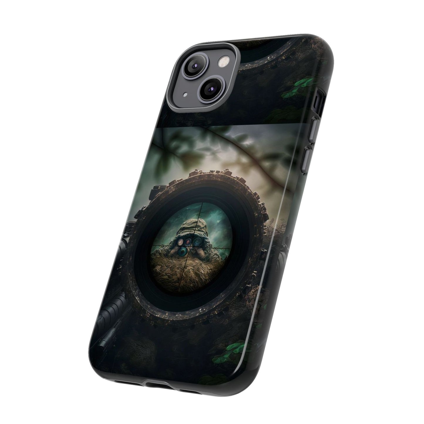 Sniper Scope Soldier Phone Case | Dual Layer Tough Cover  For iPhone