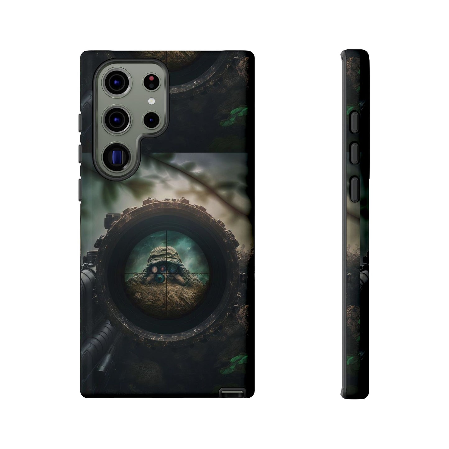 Sniper Scope Soldier Phone Case | Dual Layer Tough Cover  For iPhone