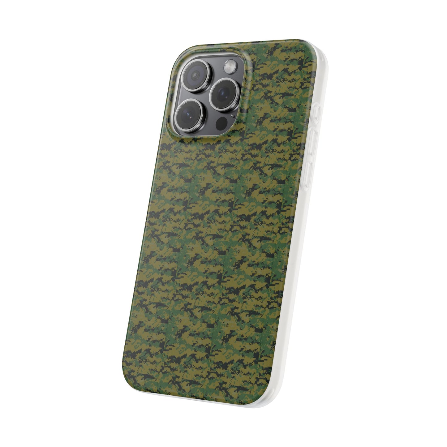 Marapat Pixelated Camo Flexible Phone Cases For iPhone and Samsung Galaxy