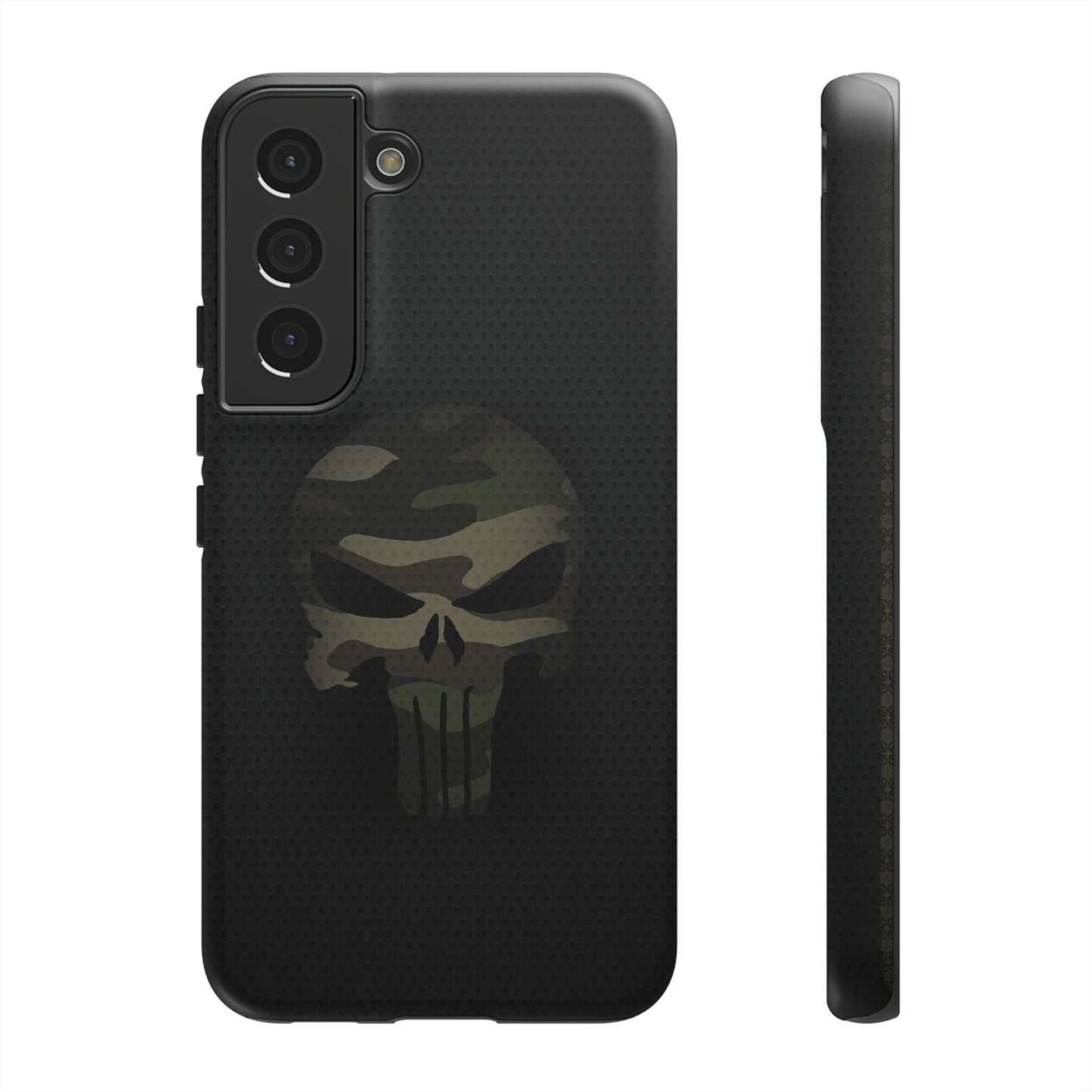 Camo Green Tough Case For iPhone, Samsung Galaxy, Jake Skull Punisher Graphic